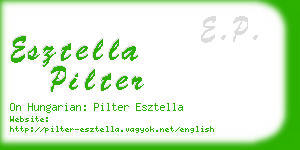 esztella pilter business card